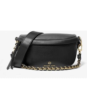 MICHAEL Michael Kors Monospalla Slater extra-small in pelle martellata - Nero