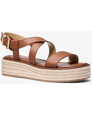 MICHAEL Michael Kors Mk Sandalo Stile Espadrilla Lynne - Marrone