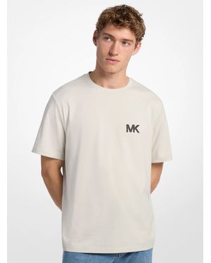 Michael Kors Logo Appliqué Cotton T-Shirt - White
