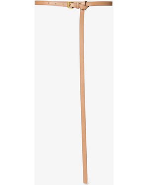 Michael Kors Mk Sharon Leather Belt - White