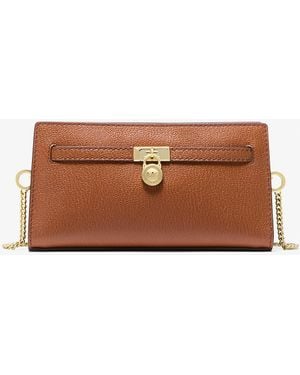 MICHAEL Michael Kors Mk Hamilton Moderne Extra-Small Signature Logo Convertible Crossbody Bag - Brown