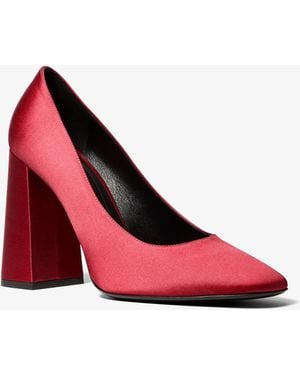 Michael Kors Michael Kors Anna Satin Pumps - Red