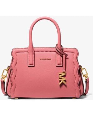 Michael Kors Laila Extra-Small Pebbled Leather Convertible Crossbody Bag - Pink