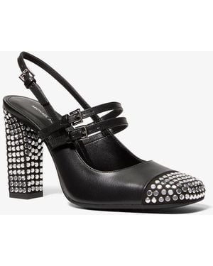 MICHAEL Michael Kors Mk Matilda Studded Leather Pump - Black