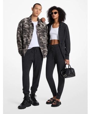 Michael Kors Wool And Cashmere Blend Sweatpants - Black