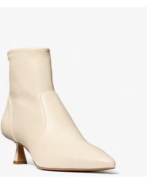 Michael Kors Amali Kitten Boot - Natural