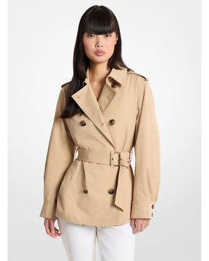 MICHAEL Michael Kors Mkgabardina Corta Tejida Con Cinturón - Neutro
