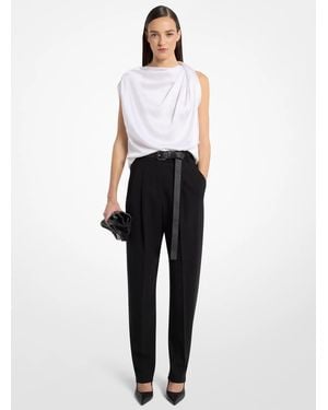 Michael Kors Michael Kors Draped Satin Blouse - White