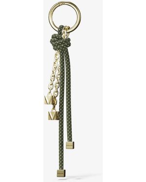 MICHAEL Michael Kors Mk-Tone And Speckled Cord Bag Charm - White
