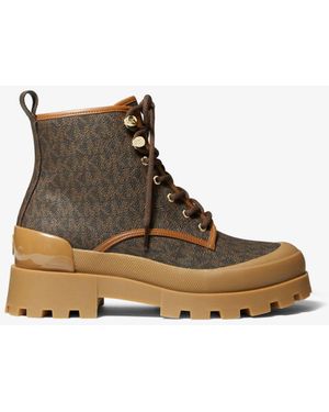 MICHAEL Michael Kors Payton Logo Combat Boot - Brown
