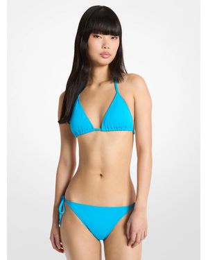 MICHAEL Michael Kors Mk Triangle Bikini Top - Blue