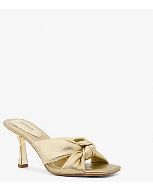 MICHAEL Michael Kors Sandalo Elena in pelle metallizzata - Metallizzato