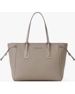 Michael Kors Voyager Large Saffiano Leather Tote Bag - Gray