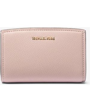 MICHAEL Michael Kors Mk Bryant Medium Pebbled Leather Wallet - Pink