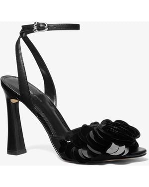 Michael Kors Loretta Sequin Embellished Sandal - White