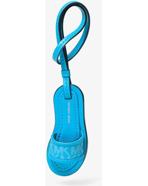 MICHAEL Michael Kors Mk Signature Logo Slide Bag Charm - Blue