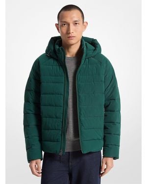 Michael Kors Mk Giacca Clarkston Trapuntata Ripiegabile Con Cappuccio - Verde