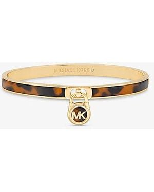 Michael Kors Logo Padlock Bangle - White