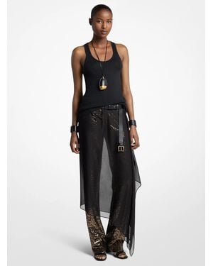 Michael Kors Michael Kors Wool Blend Tank Top - Black