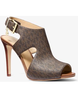 MICHAEL Michael Kors Mk Harper Signature Logo Sandal - Brown