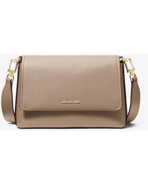 MICHAEL Michael Kors Mk Nessa Small Leather Crossbody Bag - Brown
