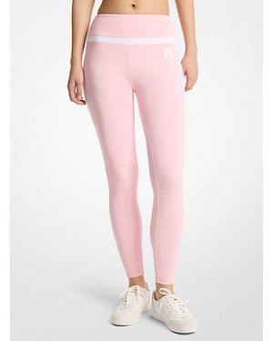 Michael Kors Stretch Knit High-Waisted Leggings - Pink