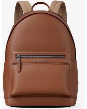 Michael Kors Jet Set Pebbled Leather Backpack - Brown