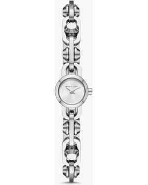 Michael Kors Mk Mini Astor Link-Tone Bracelet Watch - White