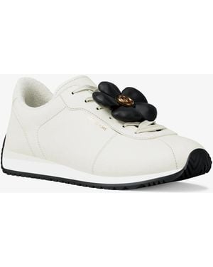 Michael Kors Rhodes Floral Embellished Sneaker - White