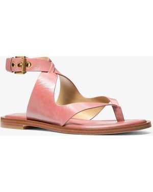 MICHAEL Michael Kors Irene Leather Thong Sandal - Pink