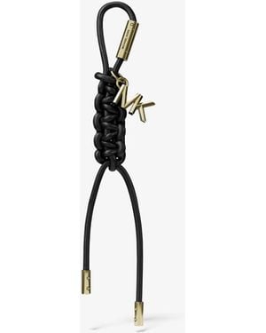 Michael Kors Tone And Braided Cord Bag Charm - White