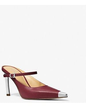 Michael Kors Kasia Leather High Mule Pump - Pink