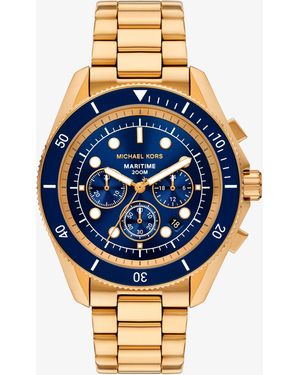 Michael Kors Maritime Chronograph Stainless Steel Watch - Blue