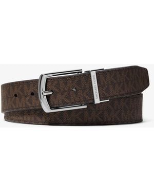 Michael Kors Logo Reversible Belt - White