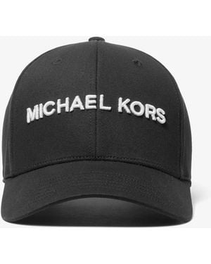 Michael Kors Logo Cotton Baseball Hat - Black