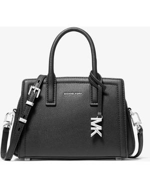 MICHAEL Michael Kors Mk Laila Extra-Small Leather Crossbody Bag - Black