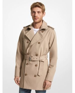 Michael Kors Woven Trench Coat - Natural