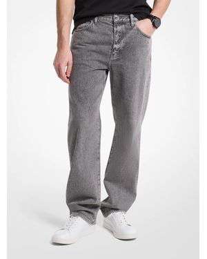 Michael Kors Mk Finn Straight-Fit Denim Jeans - Grey