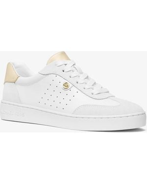 MICHAEL Michael Kors Mk Scotty Leather Trainers - White