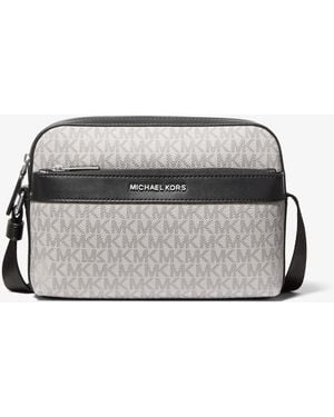 Michael Kors Mk Jet Set Logo Crossbody Bag - Grey