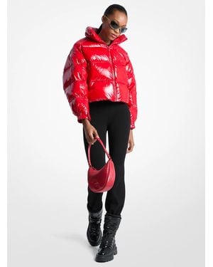 MICHAEL Michael Kors Mk Nylon Ciré Puffer Jacket - Red