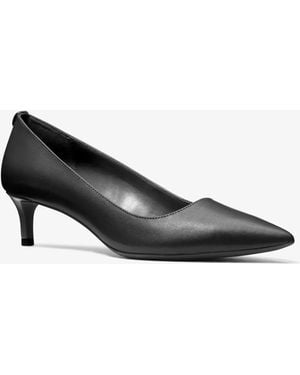 MICHAEL Michael Kors Mk Alina Flex Leather Kitten Pump - Black