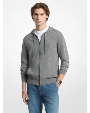 Michael Kors Michael Kors Wool Zip-Up Hoodie - Grey