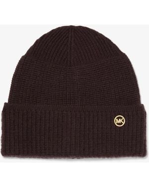 MICHAEL Michael Kors Mk Wool Beanie Hat - Red