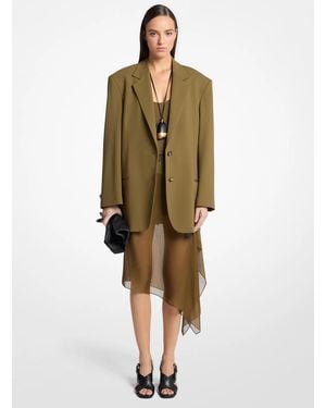 Michael Kors Michael Kors Ryan Stretch Wool Blazer - Green