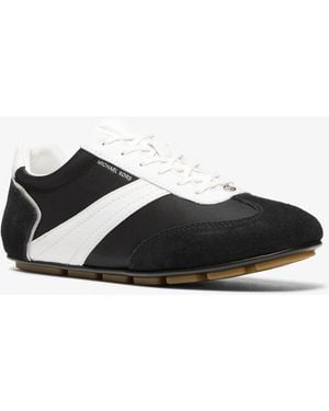 MICHAEL Michael Kors Mk Susie Mixed-Media Trainers - White