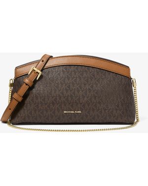 MICHAEL Michael Kors Mk Pochette Convertibile Athena Piccola Con Stampa Logo - Marrone