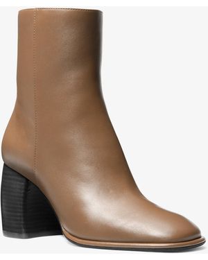 MICHAEL Michael Kors Maude Leather Boot - Brown