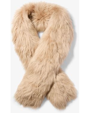 Michael Kors Shearling Stole - Natural