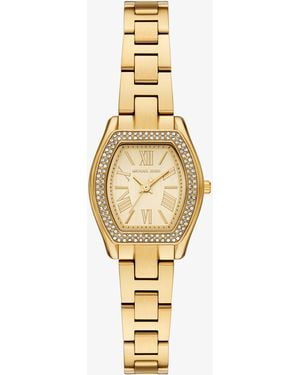 Michael Kors Mk Petite Chelsea Pavé-Tone Watch - Metallic